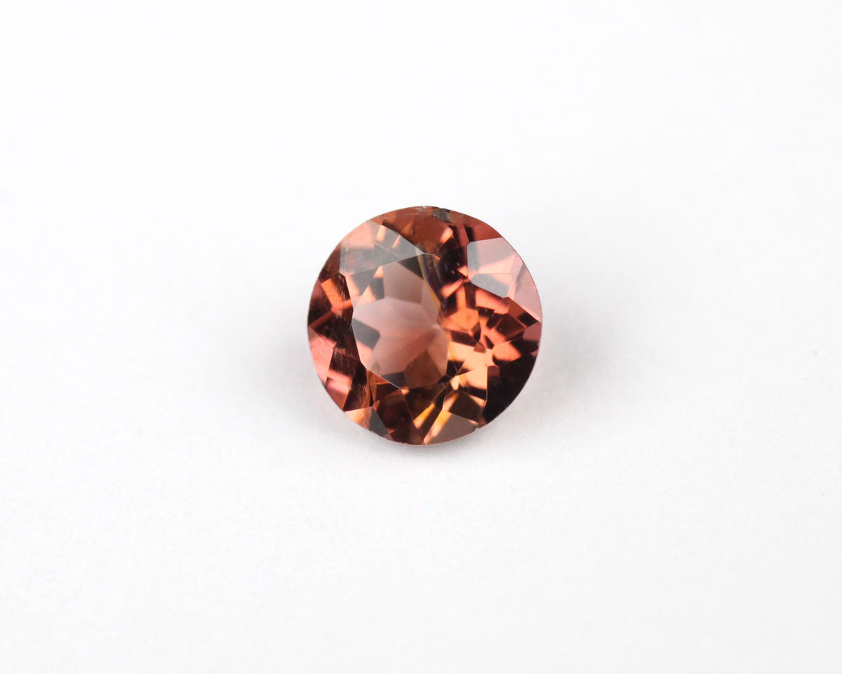 Turmalin orange rund 5 mm 0,41 ct