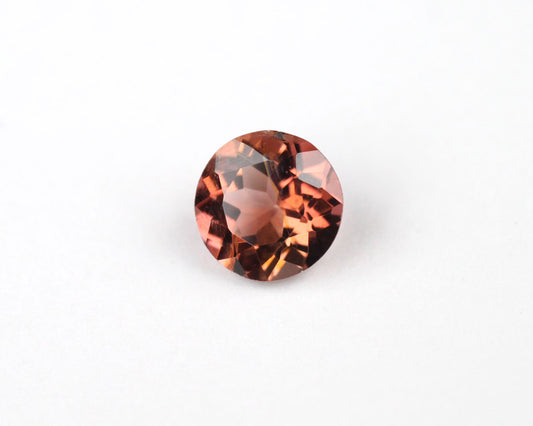 Tourmaline orange round 5 mm 0.41 ct