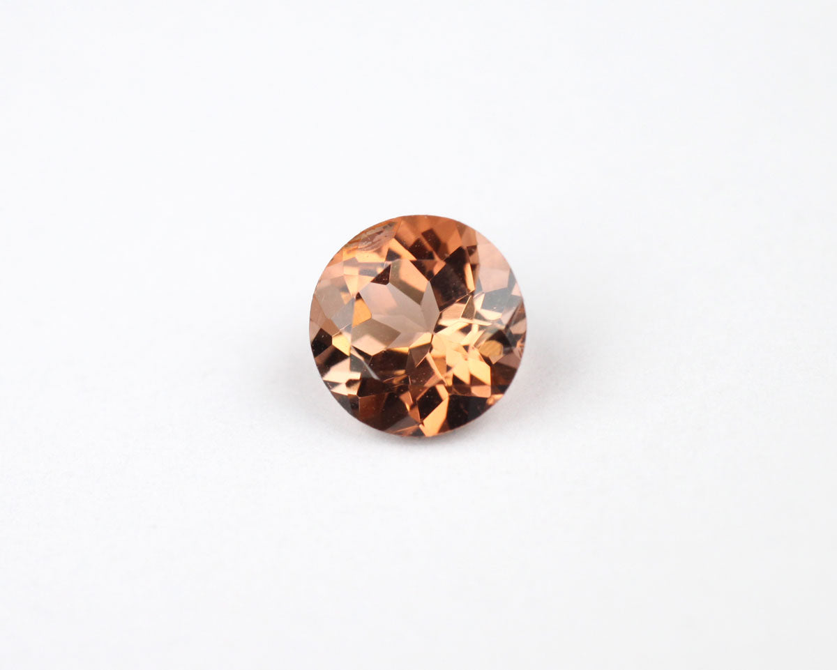 Turmalin orange rund 5 mm 0,44 ct