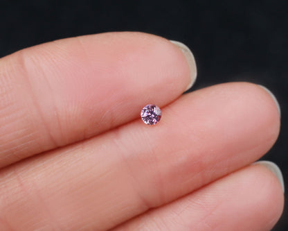 Spinel purple round 3 mm 0.18 ct