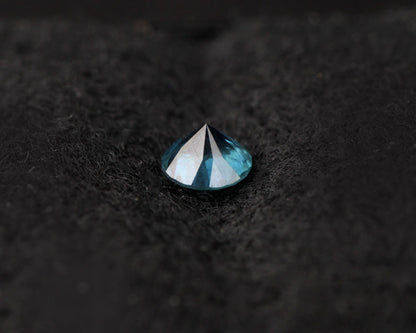 Blue sapphire round 0.36 ct