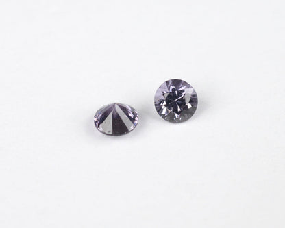 Spinel purple round 3 mm Pair 0.27 ct