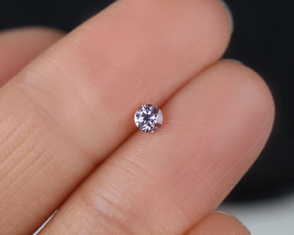 Spinel purple round 3 mm 0.18 ct