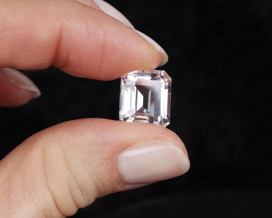 White Spinel emerald cut 9.5 ct