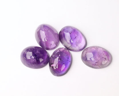 Amethyst cabochon lot 13x10 mm 22 ct