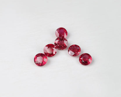 3.6 mm round Zambia Ruby