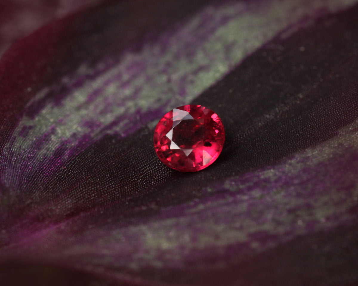 3.5 mm round Zambia Ruby