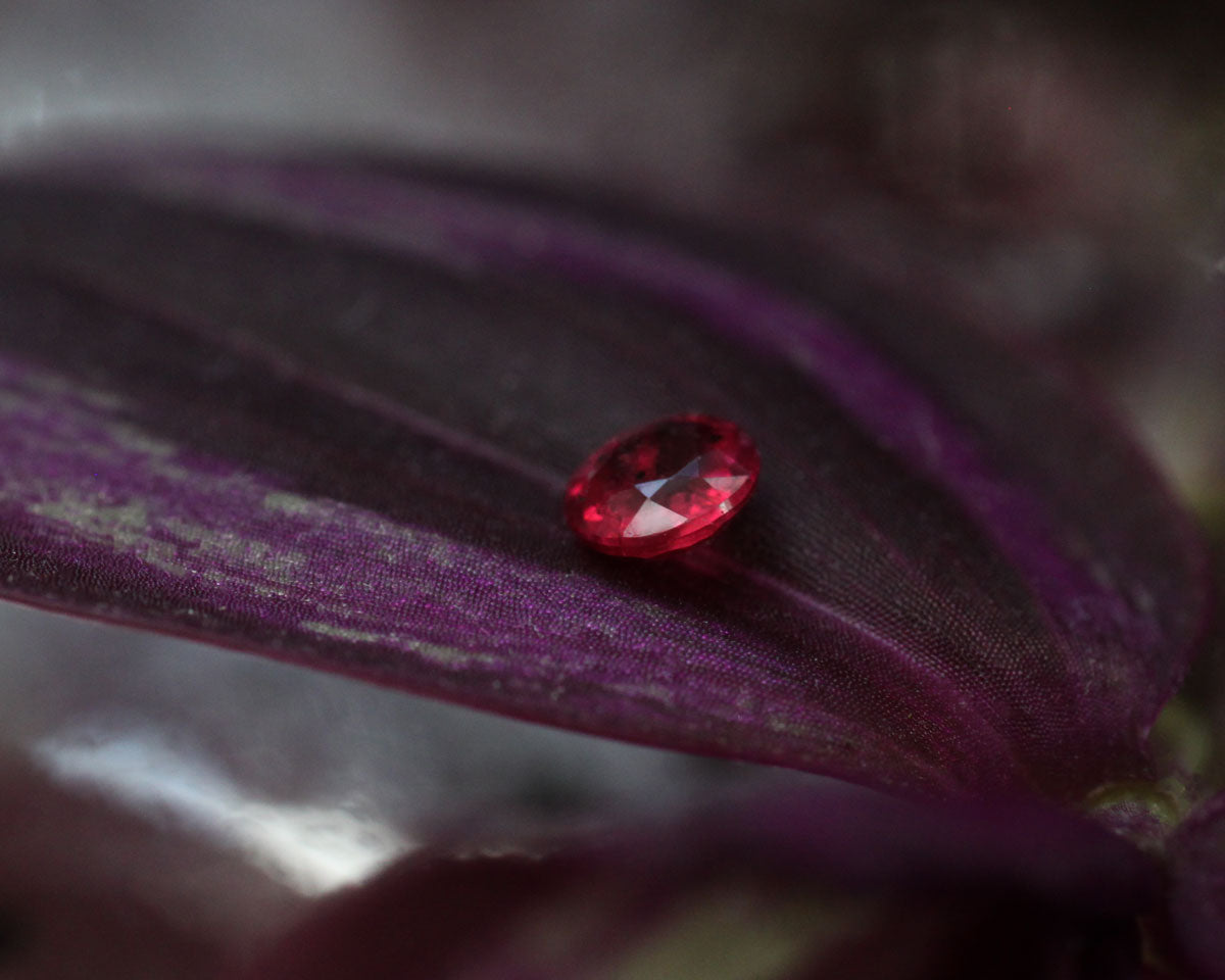 3.5 mm round Zambia Ruby