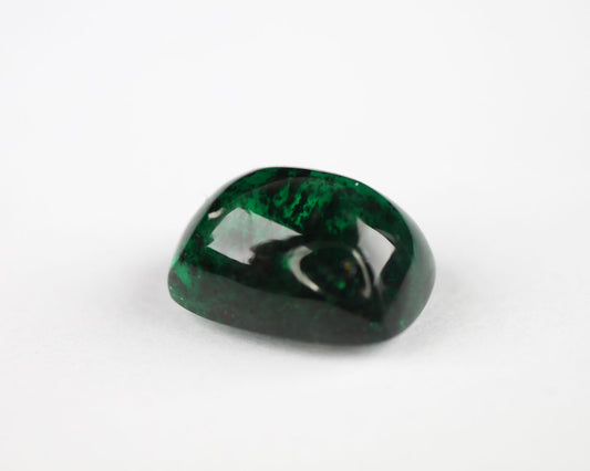 Cabochon cut Shakiso Emerald rectangle 8 mm 1.87 ct