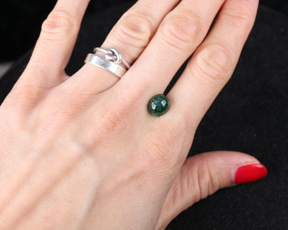Cabochon cut Shakiso Emerald oval 9mm 3 ct