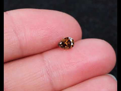 Diamond Cognac drop 5 mm 0.4 ct