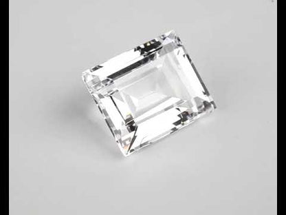 Spinel 14x12 mm rectangular white