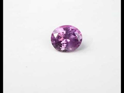 Pink oval sapphire 1.1 ct 6.6 mm