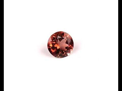 Turmalin orange rund 5 mm 0,41 ct