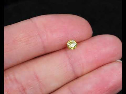 Diamond yellow round 4 mm 0.27 ct