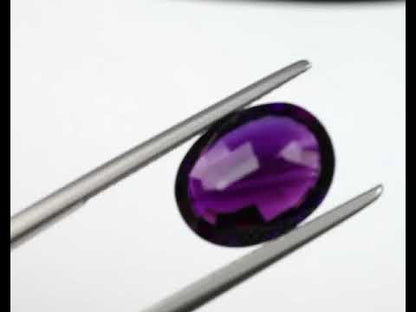 Amethyst oval 12x9 mm 4 ct