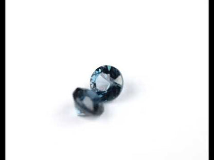 Spinel Blue round Pair 3 mm 0.34 ct