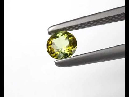 Tourmaline green round 4 mm 0.28 ct