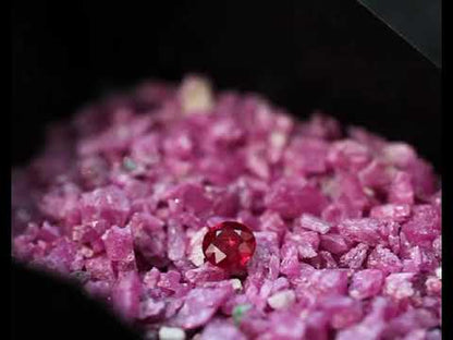 Ruby round 3.8 mm 0.28 ct