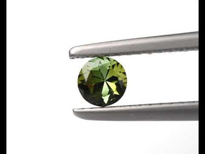 Turmalin grön rund 4 mm 0,35 ct