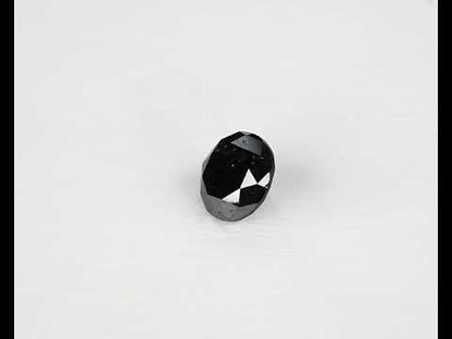 Black Diamond round 7.5 mm 2.1 ct