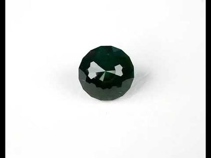 Safir rund grön/blå 2,25 ct 7,1 mm