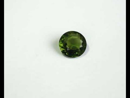Turmalin rund grön 5 mm 0,37 ct