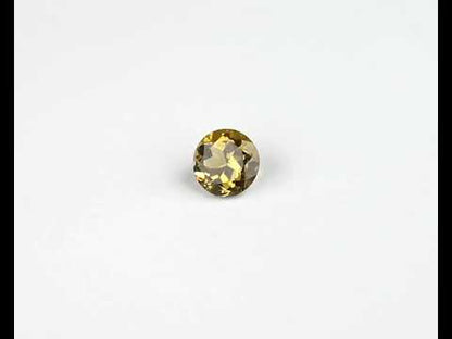 Tourmaline round yellow 4.3 mm