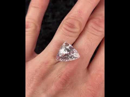 Kunzite pink triangular 15.67 ct