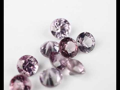 Spinel round purple 3 mm 0.16 ct