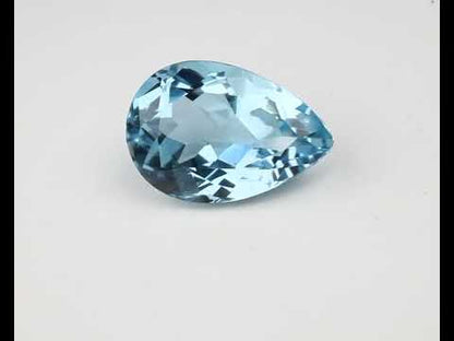 Aquamarine pear 17 mm 9.1 ct