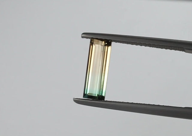 Bicolor Tourmaline Baguette 1.4 ct