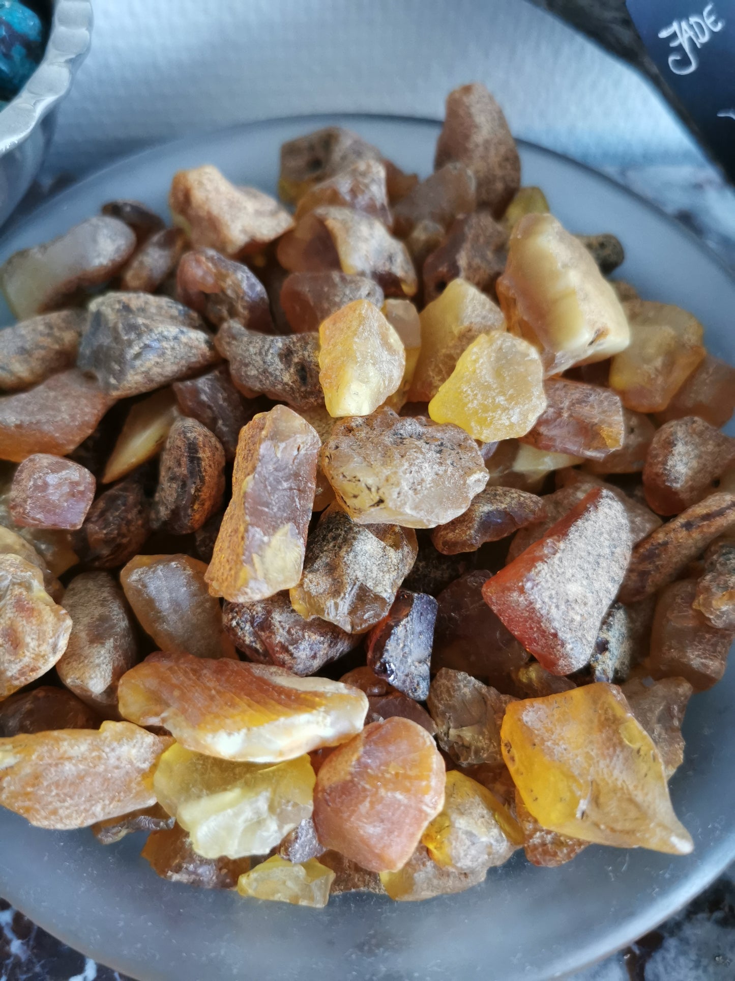 Rough transparent baltic amber