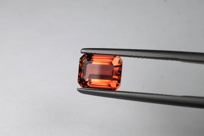 Orange Tourmaline Emerald Cut 2.1 ct