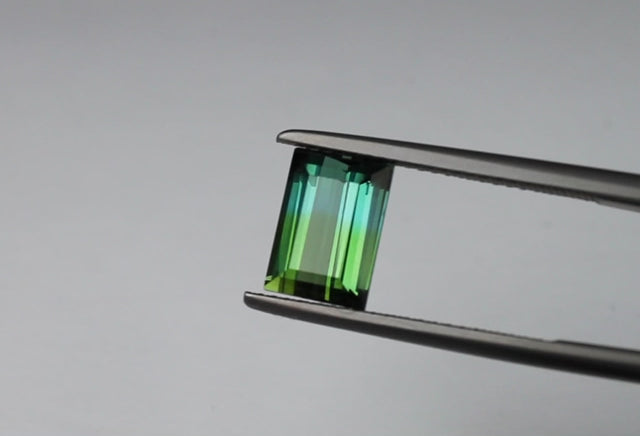 Bicolor Tourmaline Rectangle 2.75 ct