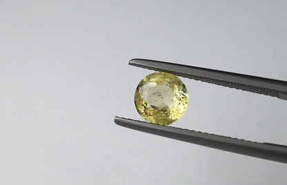 Yellow Tourmaline Round 1.15 ct