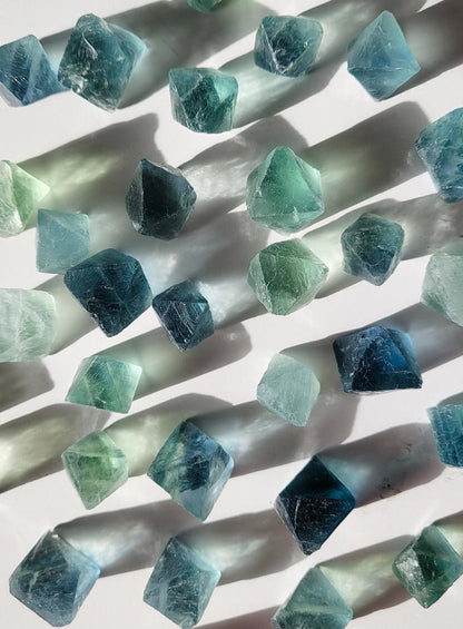 Fluorite Octahedron Crystal Medium