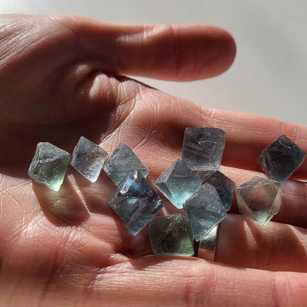 Fluorite Octahedron Crystal Small