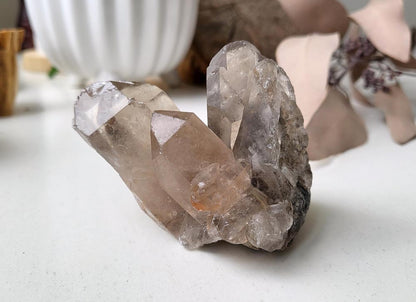 Smoky quartz crystal cluster 175 gr