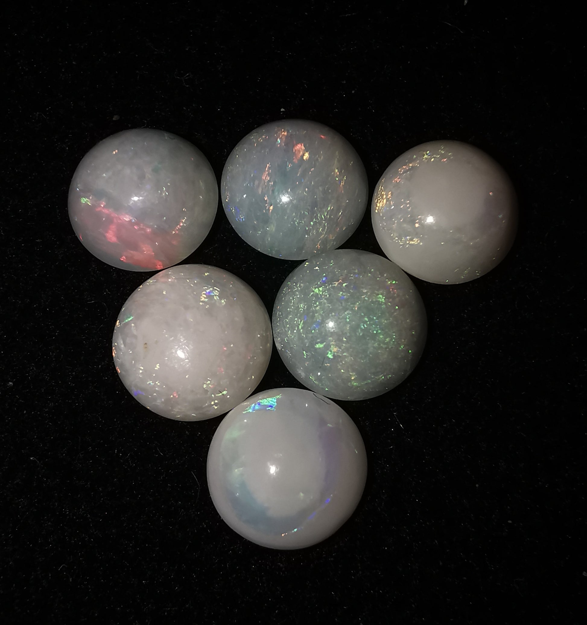 Australian White Opal Round 6 mm Lot