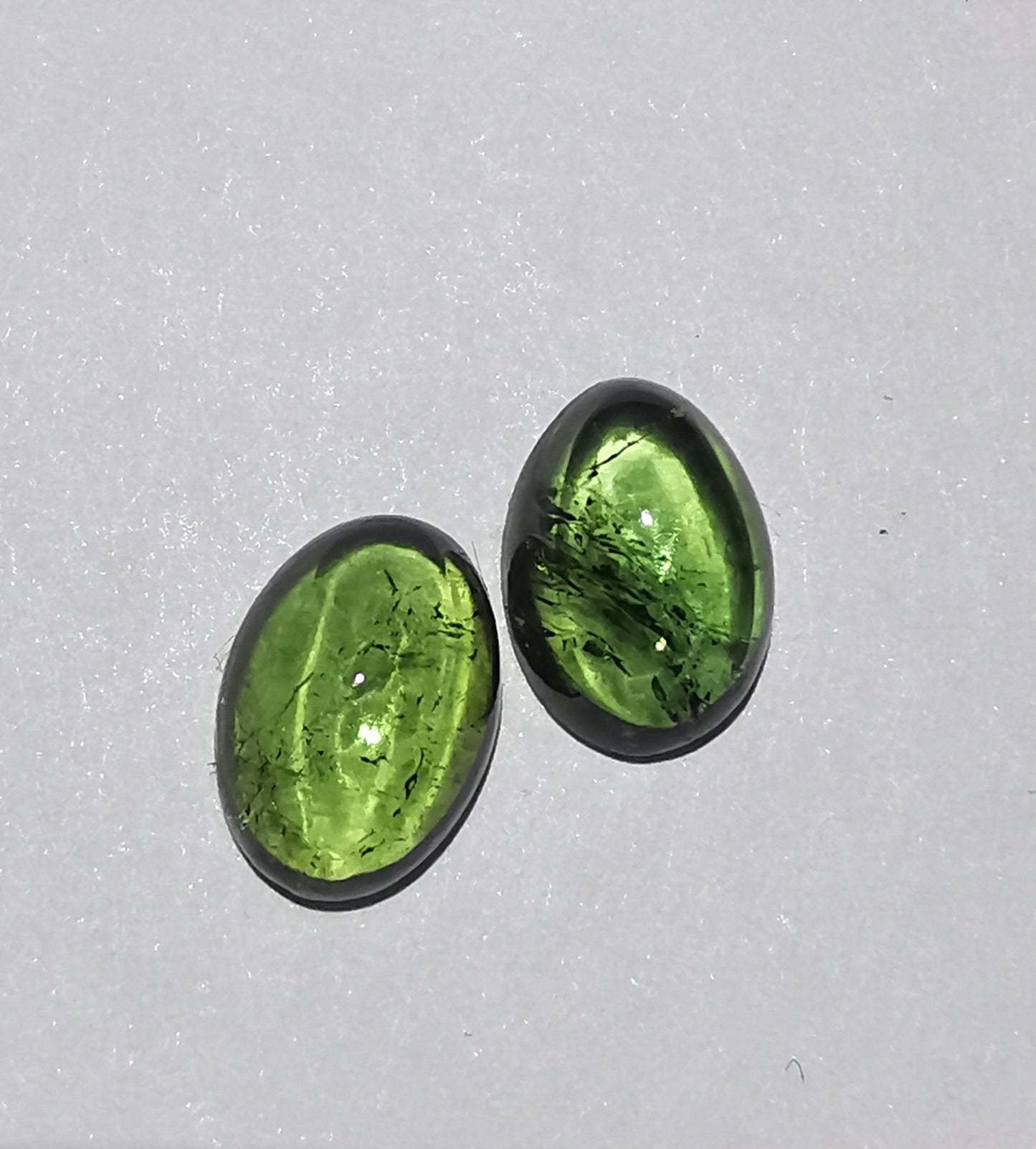 Cabochon Tourmaline Oval 7x5 mm Pair