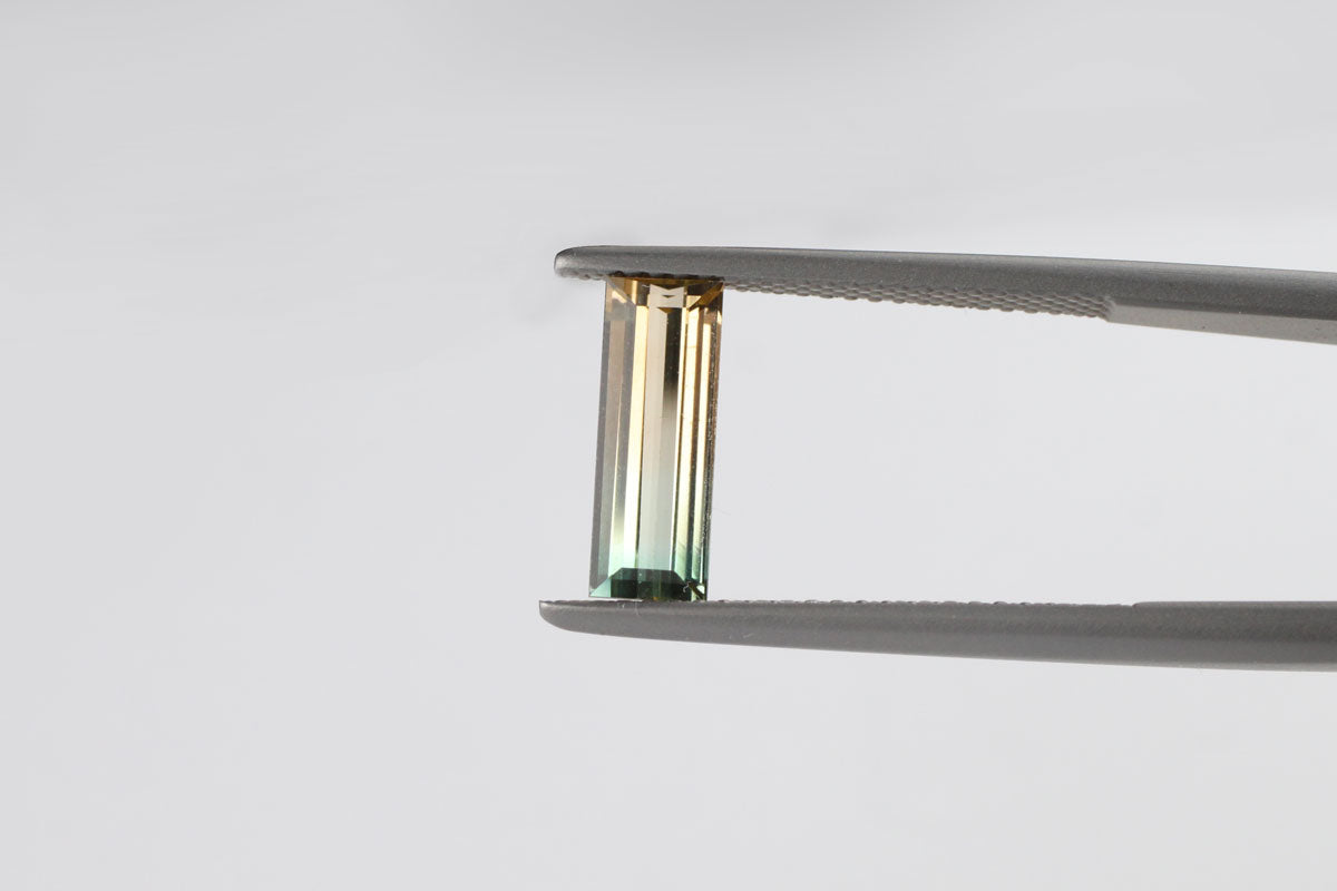 Bicolor Tourmaline Baguette 1.4 ct