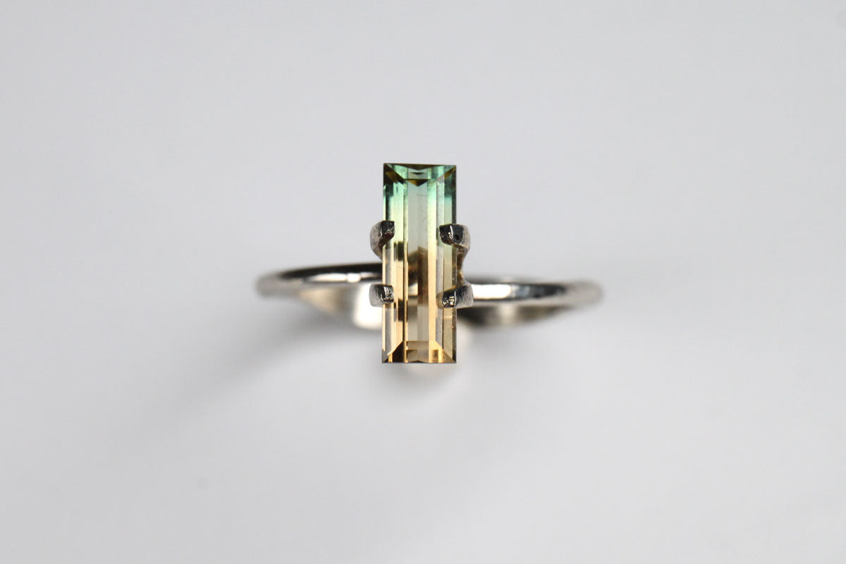 Bicolor Tourmaline Baguette 1.4 ct