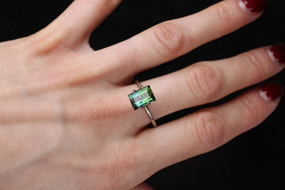 Bicolor Tourmaline Rectangle 2.75 ct