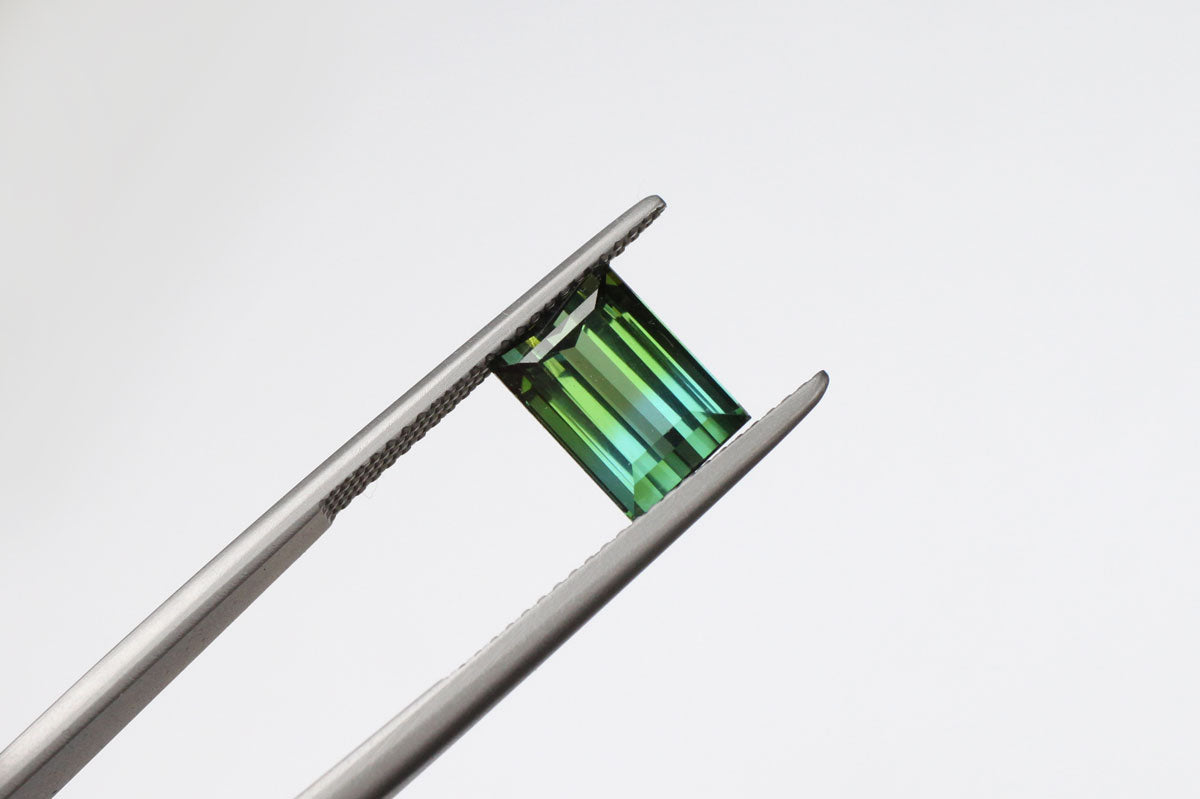 Bicolor Tourmaline Rectangle 2.75 ct