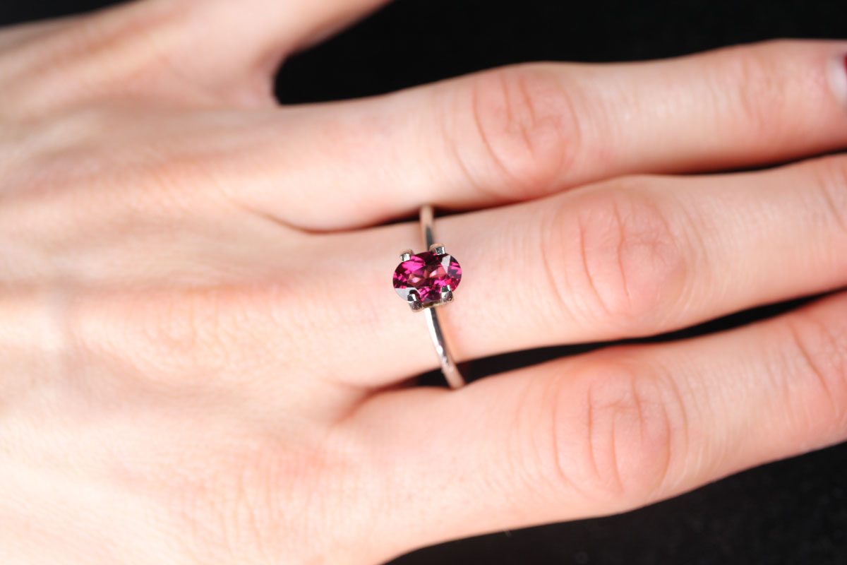 Purple Tourmaline Oval 1.06 ct