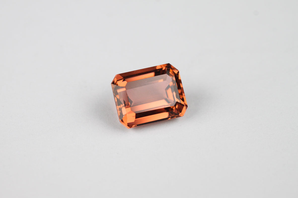 Orange Tourmaline Emerald Cut 2.1 ct