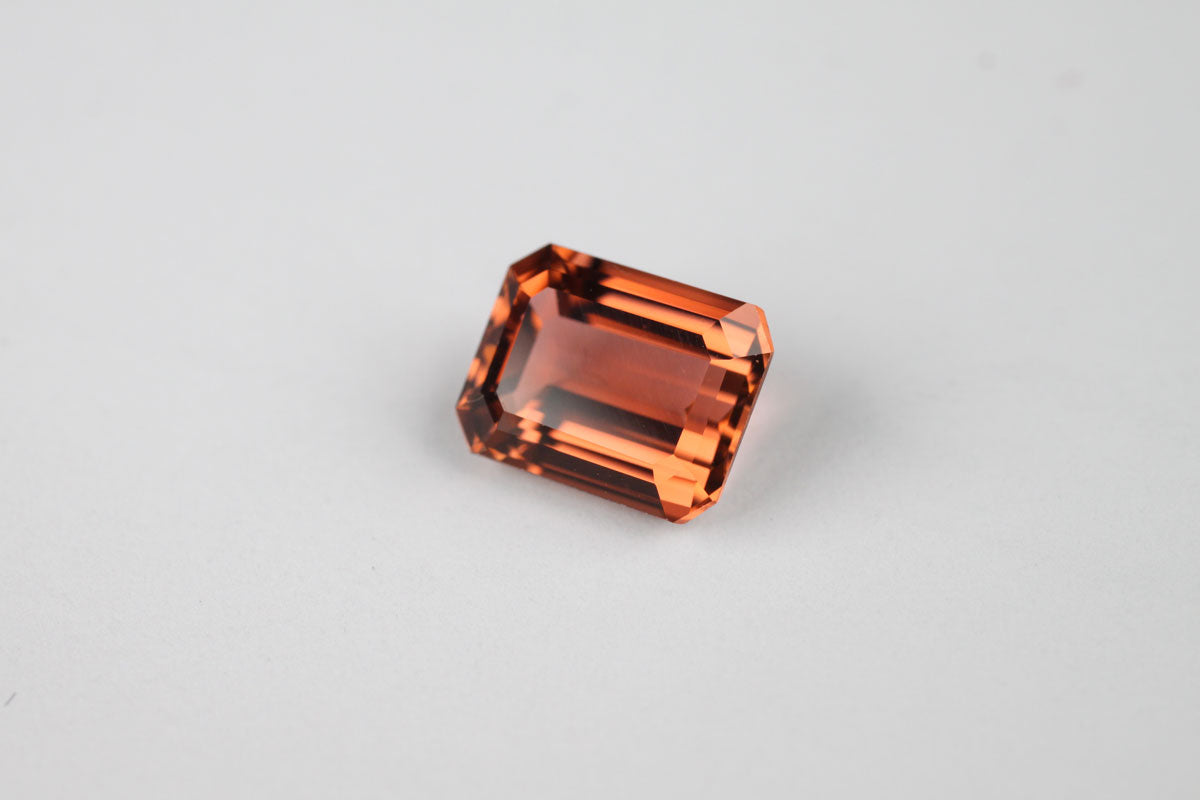 Orange Tourmaline Emerald Cut 2.1 ct