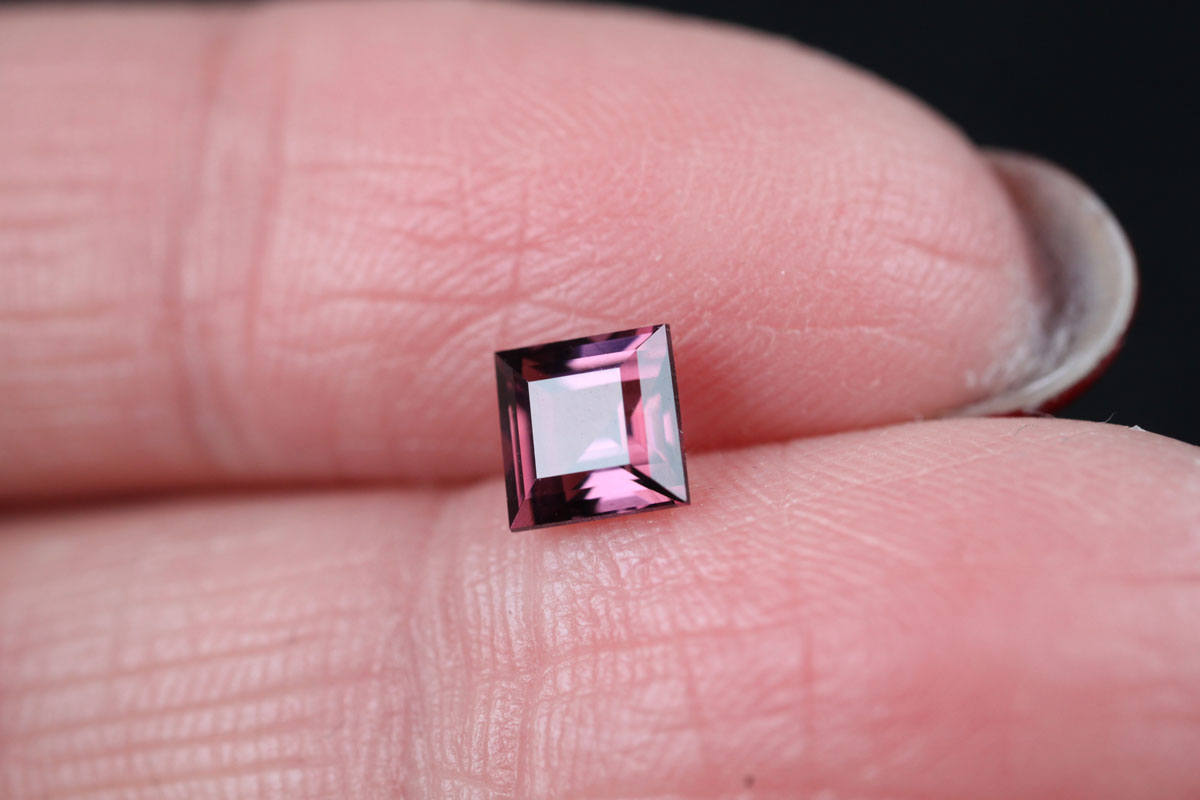 Purple Tourmaline Square 0.7 ct