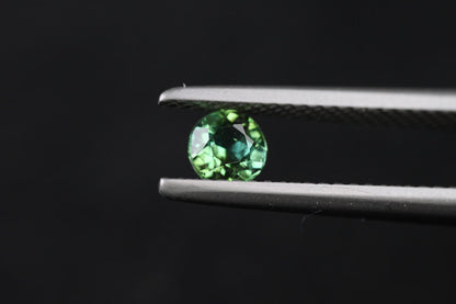 Green Tourmaline Round 4.35 mm Pair